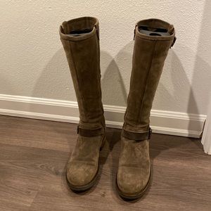 Never been worn La Canadienne Women's Brown Hyacinth Buckle Suede Boot